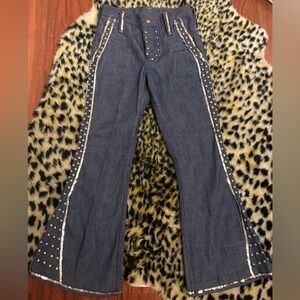 VTG Wrangler Flare Studded Jeans